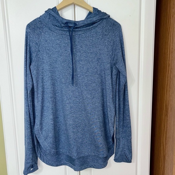 Athleta Uptempo Hoodie Sweatshirt, Blue, Women's Small - Picture 3 of 13